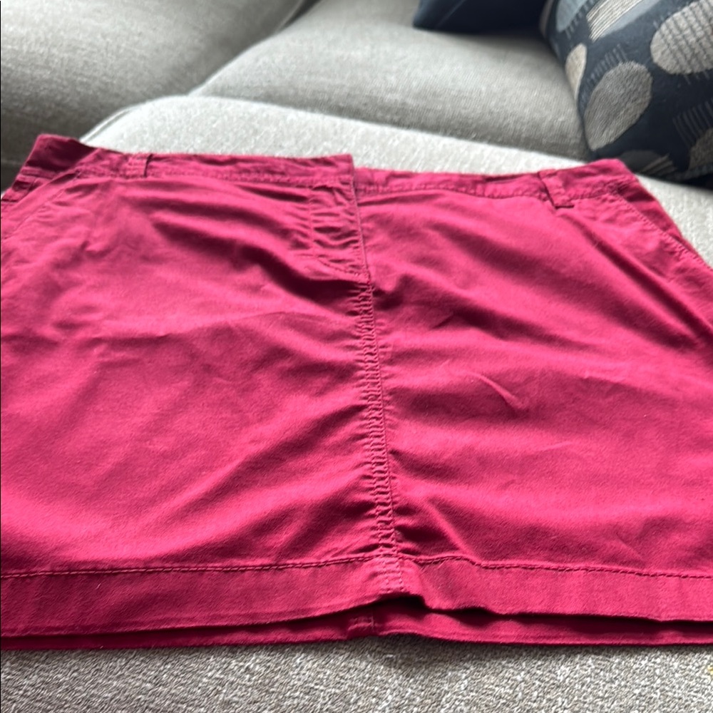 LOFT Vibrant Red Mini Skirt